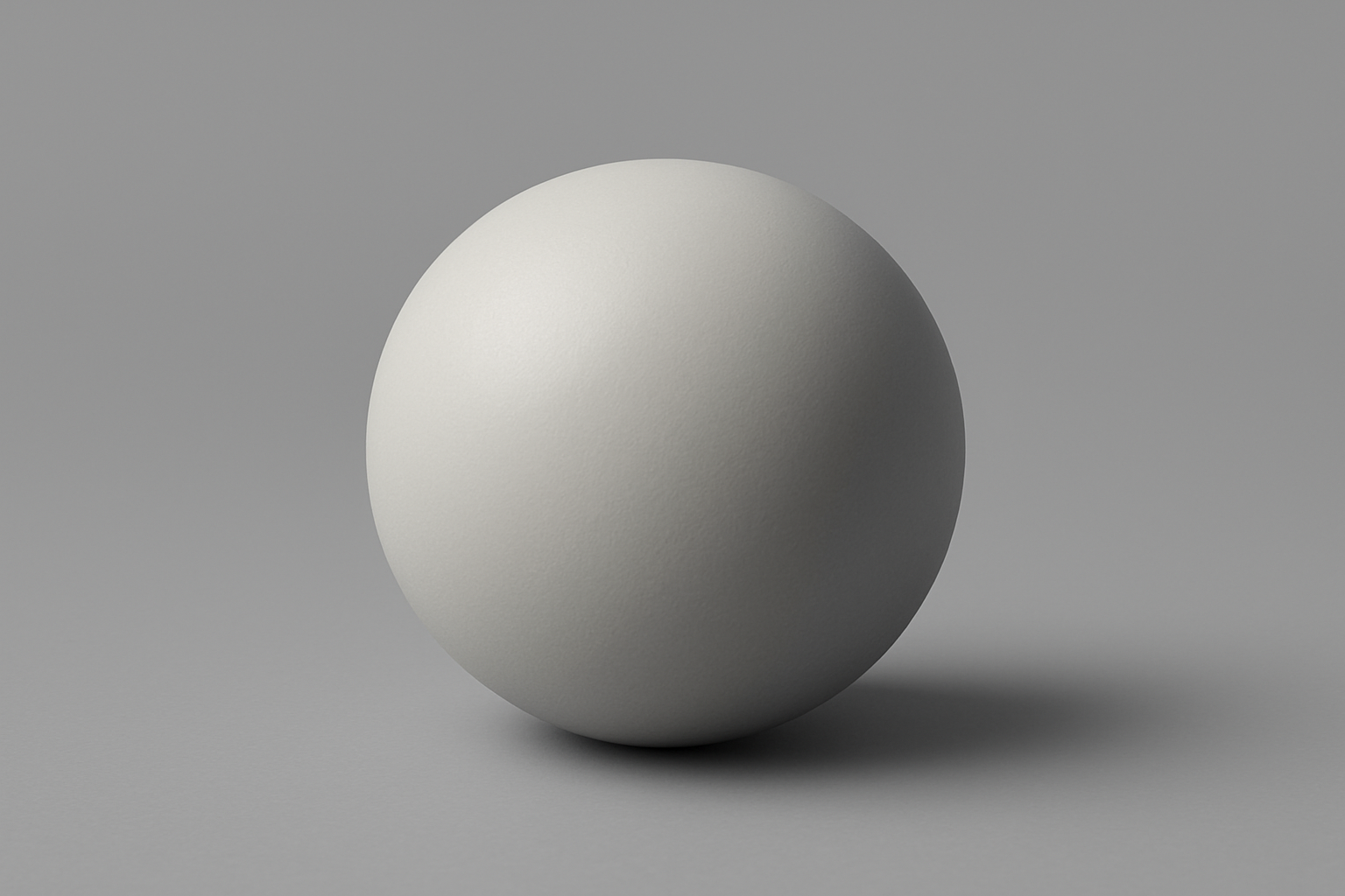 bola 3d con fondo gris 